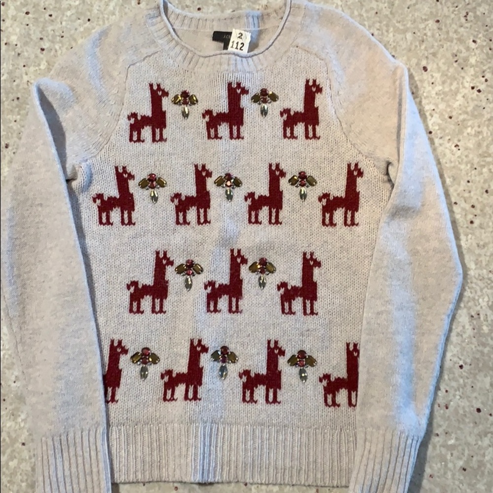 J. Crew Llama Sweater